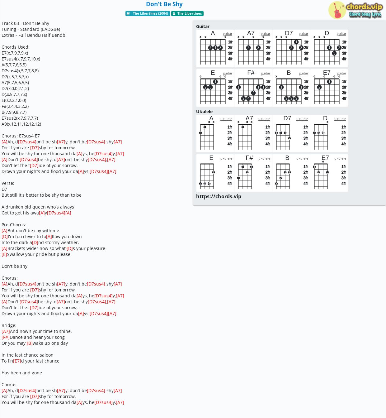 chord-don-t-be-shy-the-libertines-tab-song-lyric-sheet-guitar