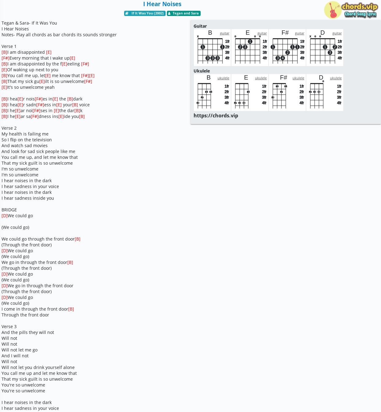 chord-i-hear-noises-tegan-and-sara-tab-song-lyric-sheet-guitar