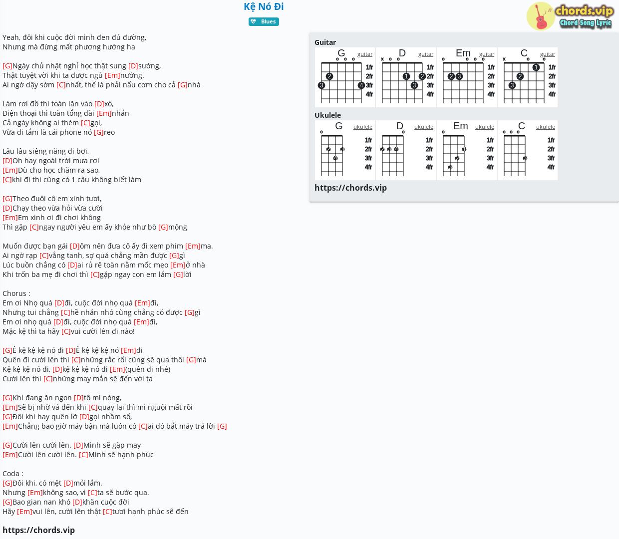 Chord Kệ No đi Tab Song Lyric Sheet Guitar Ukulele Chords Vip