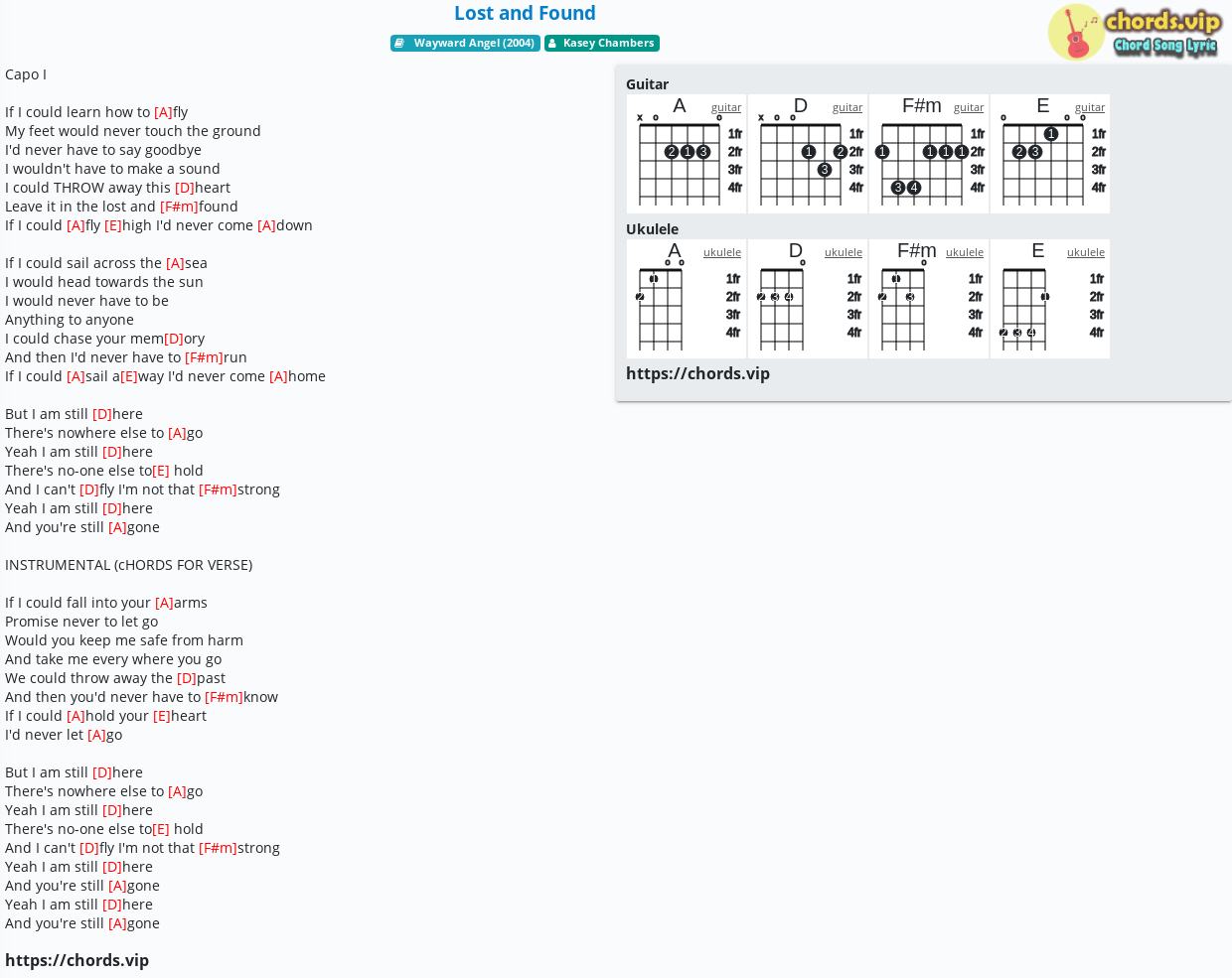 chord-lost-and-found-kasey-chambers-tab-song-lyric-sheet-guitar