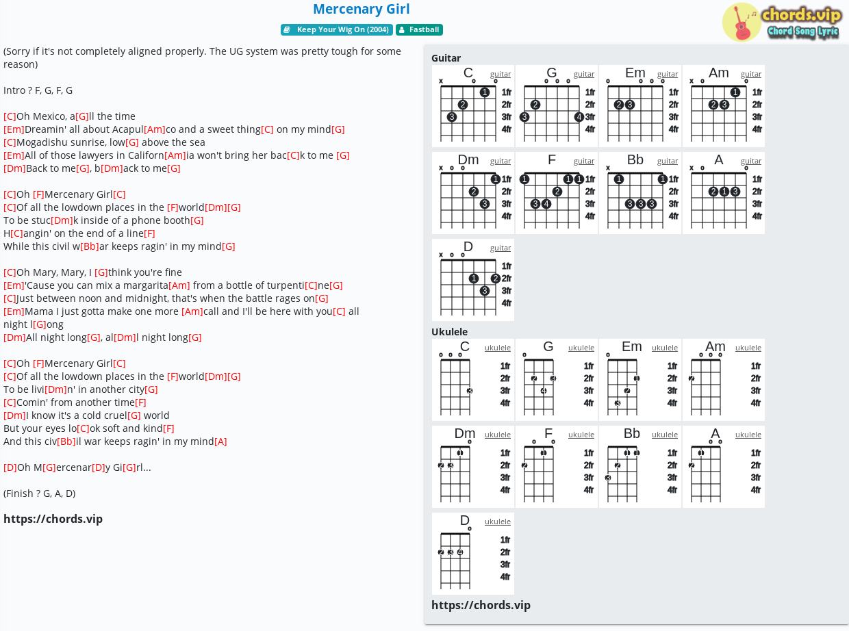 Kilby girl guitar chords