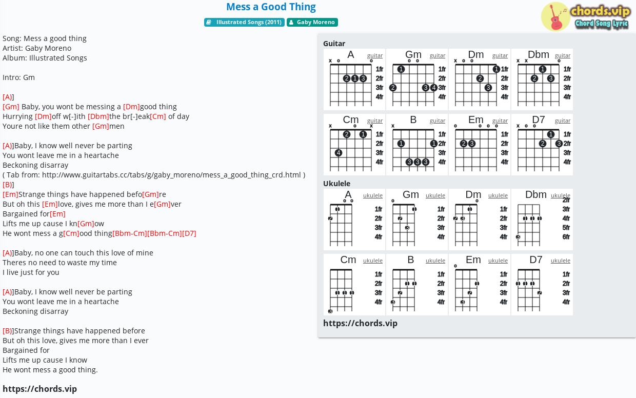 chord-mess-a-good-thing-gaby-moreno-tab-song-lyric-sheet-guitar