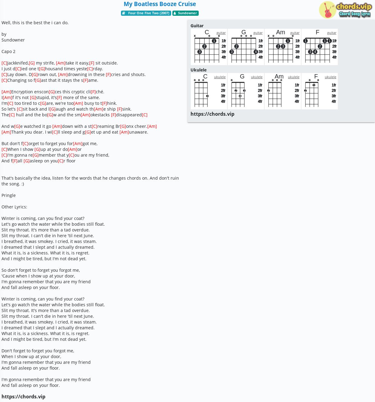 cruise lyrics chords