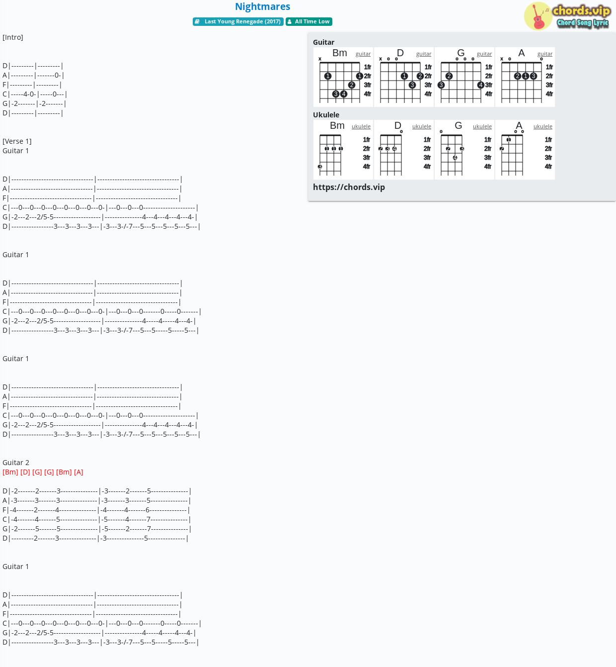 chord-nightmares-all-time-low-tab-song-lyric-sheet-guitar