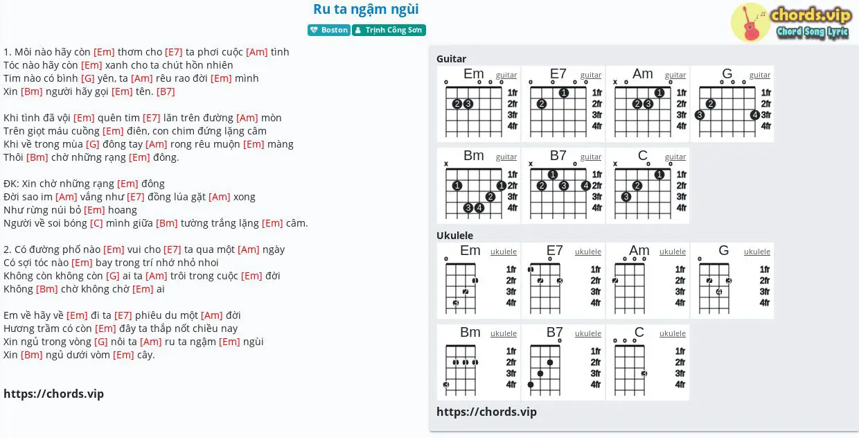 Sheet: Ru ta ngáº­m ngÃ¹i - Trá»‹nh CÃ´ng SÆ¡n - PDF - song lyric