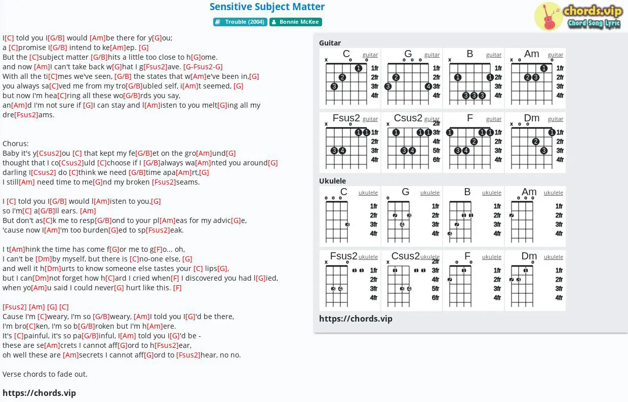 chord-sensitive-subject-matter-bonnie-mckee-tab-song-lyric-sheet