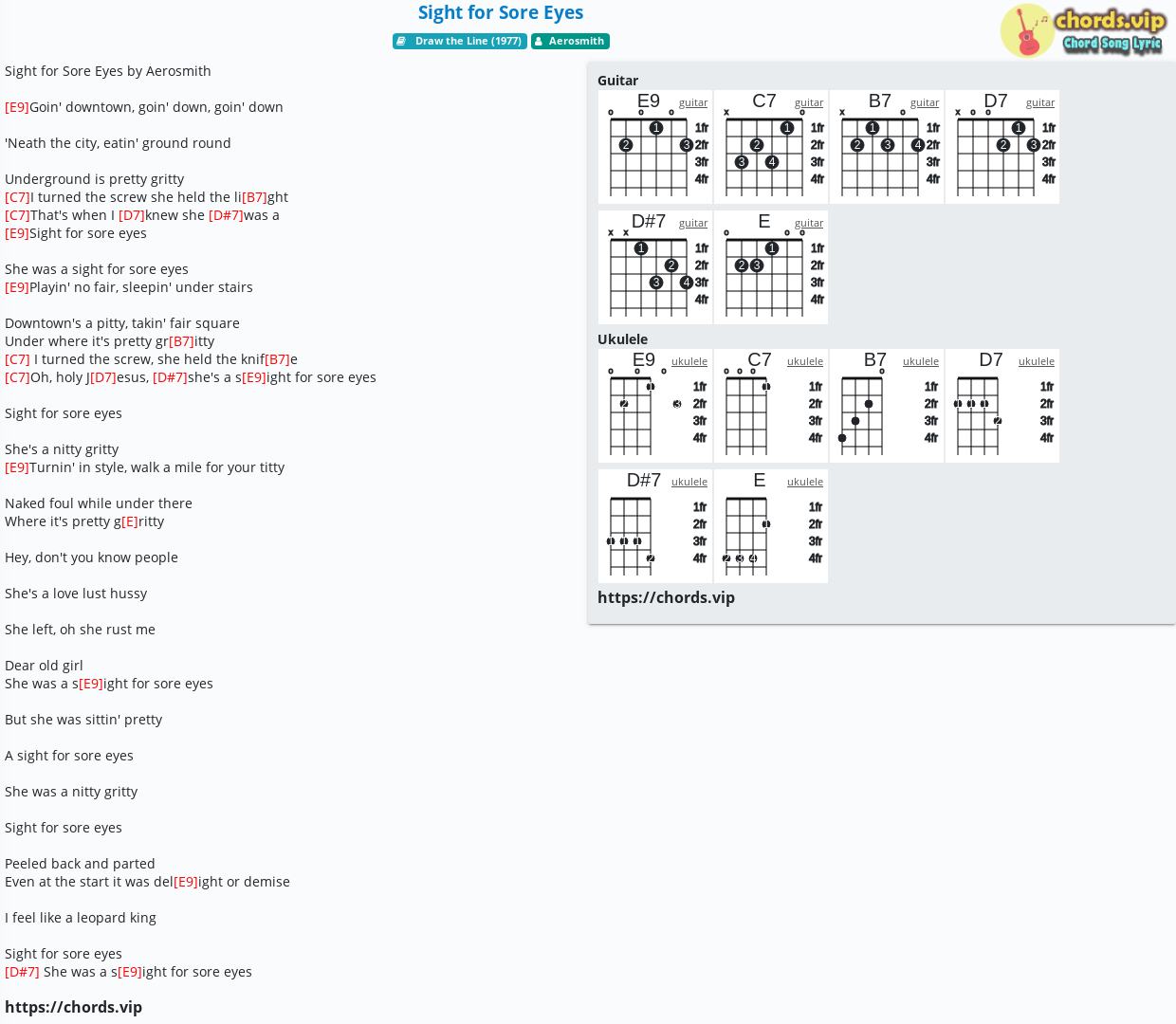 chord-sight-for-sore-eyes-aerosmith-tab-song-lyric-sheet-guitar