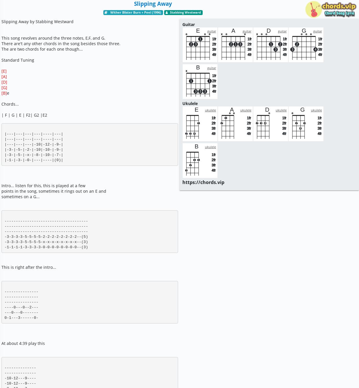 chord-slipping-away-stabbing-westward-tab-song-lyric-sheet