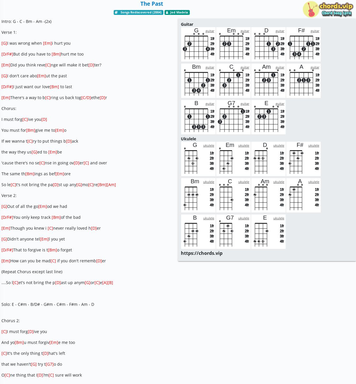 chord-the-past-tab-song-lyric-sheet-guitar-ukulele-chords-vip