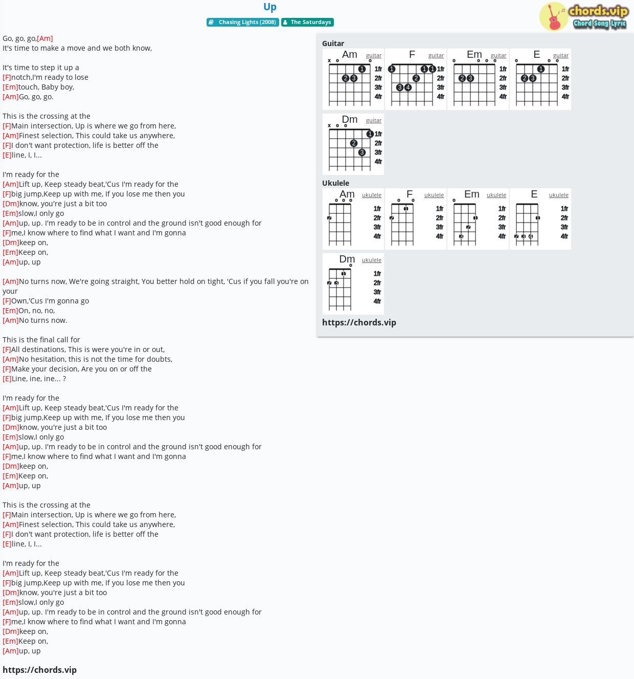 Chord Up The Saturdays Tab Song Lyric Sheet Guitar Ukulele Chords Vip