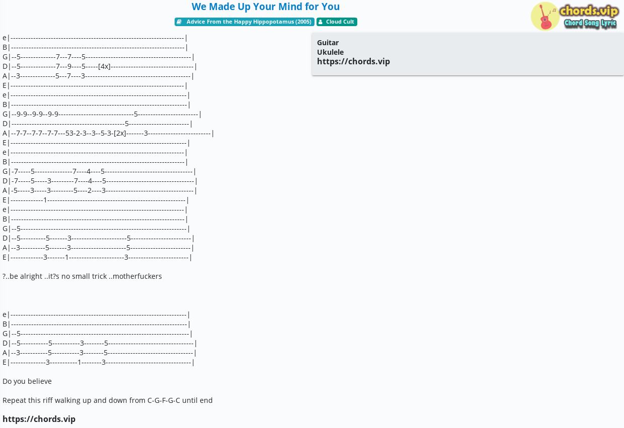 chord-we-made-up-your-mind-for-you-cloud-cult-tab-song-lyric