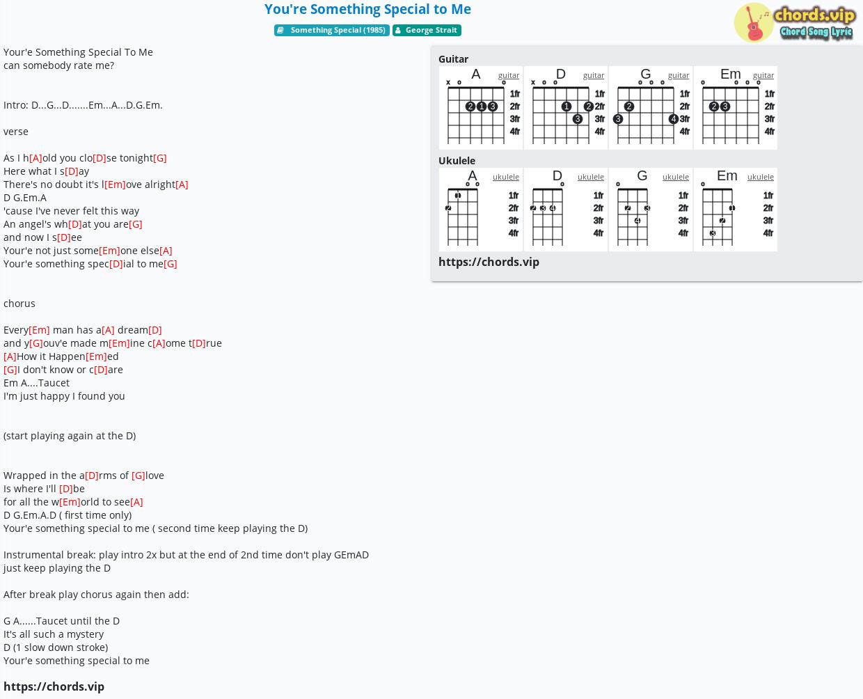 chord-you-re-something-special-to-me-george-strait-tab-song-lyric