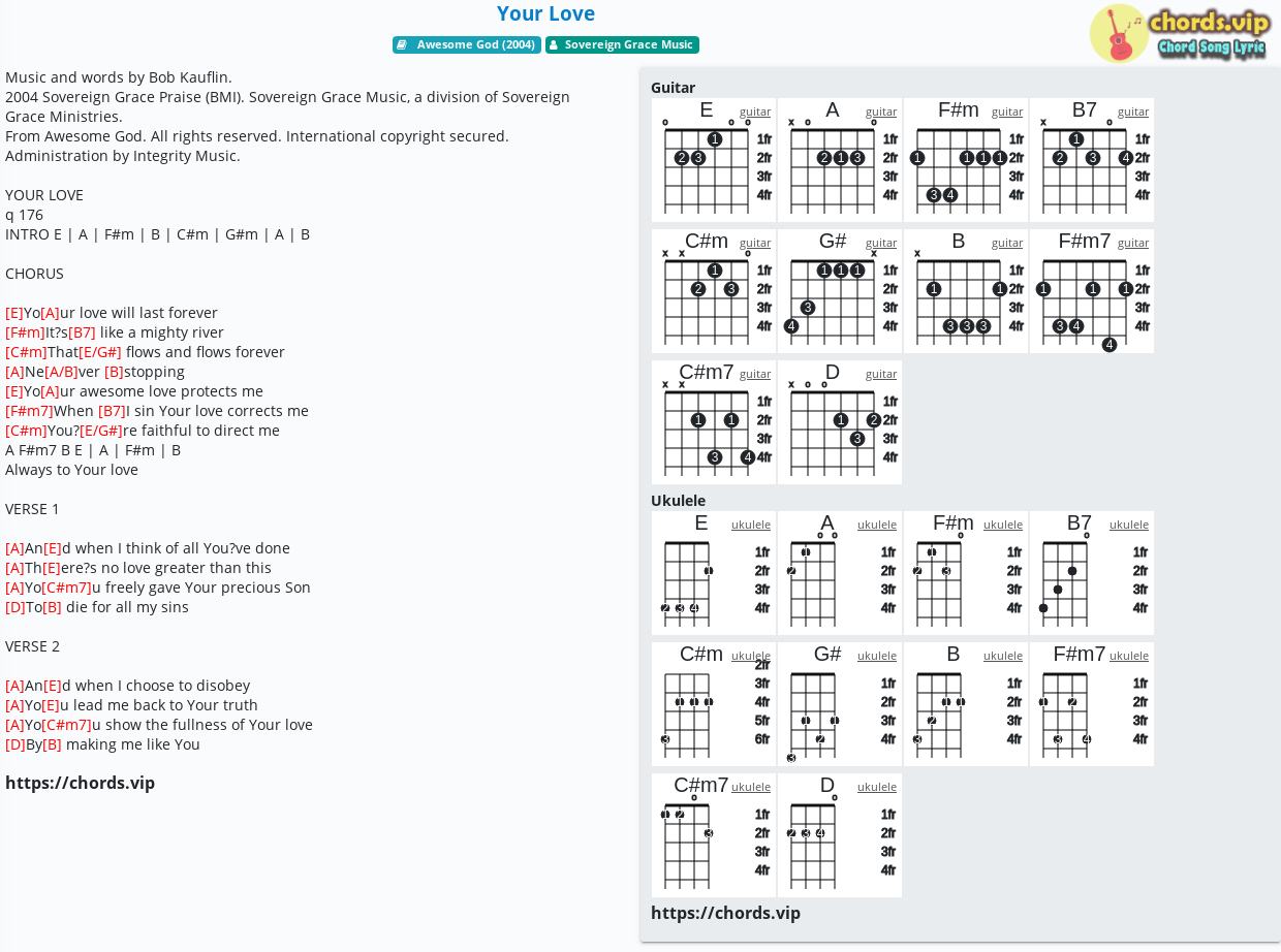 awesome god chords in e