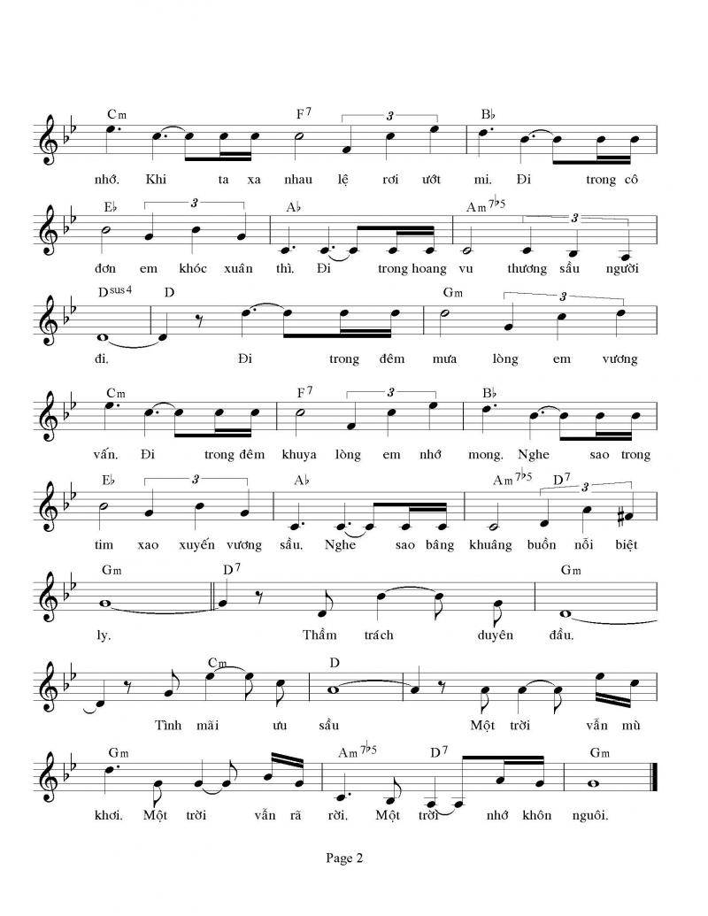 Sheet: Tình phai - song lyric, sheet | chords.vip